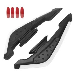 2Pcs Fixed Wind Wings With LED Light Adhesive Decoration Sticker Motorcycle Front Side Spoiler Winglets Aerodynamic Wing【SMQ】
