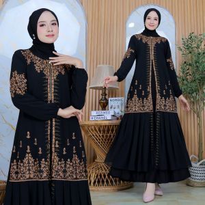 GAMIS ABAYA TURKI TERBARU REALPICK BORDIR TABUR UNIK KHANZA JERSEY PREMIUM MIX CERUTY BABY DOLL