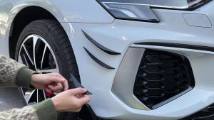 6Pcs Universal Front Bumper Lip Decoration Diffuser Splitter Fins Body Spoiler Car Body Prevent Scratches Accessory