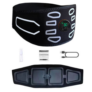 Abdominal Toning Belt Abs Trainer Muscle Toner Waist Massager Rechargeable Abdominal Muscle Training Belly Fitness Massage