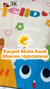 Karpet Main ANAK Polyester 150x200CM HIGH QUALITY Anti Slip / Karpet Anak Motif Lucu