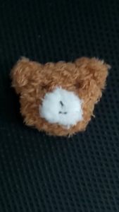 Ghim cài áo hình đầu gấu xù nâu khoảng 5cm xinh xắn phụ kiện thời trang