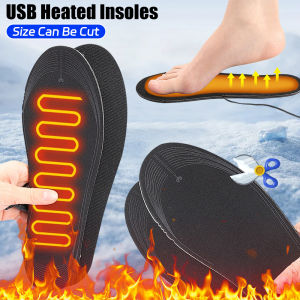 USB Rechargeable Heated Insole Electric Heated Shoes Pad Can Be Cut DIY Customizable Outdoor Hiking Skiing Winter Foot Warmer