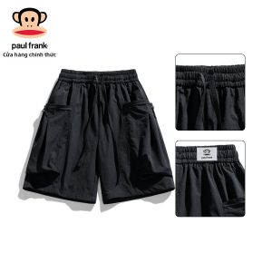 Paul Frank | Quần Short Đựng Đồ Thoáng Khí Cho Nam Vải Lụa Băng