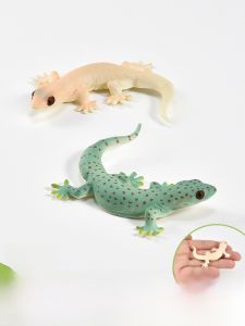 Solid Kids Artificial Crawling Animal Toy Model Tipper Tiger Gecko Lizard Scale Science and Education Cognition Gift Decoration