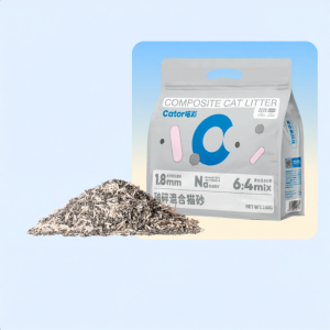 Cator | Cát Vệ Sinh Cho Mèo Hấp Thụ Mùi Tạo Khối Ít Bụi Trộn Đậu Phụ 2.6kg