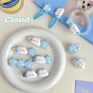 QIUZHISE | Dopamine Girl Style Y2K Cloud Jelly Star Hair Clips