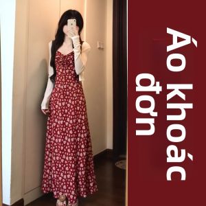 ZHENMANZI | Đầm Maxi In Hoa Phong Cách Pháp