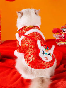 hipidog | Winter Autumn Pet Jacket Lion Dance Style Tang Costume