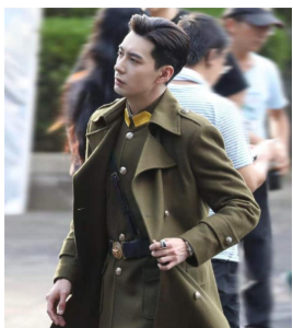 National Officer Uniform Collar Stand up Linghu Military Academy Uniform American Style Officer Clothing Republic of China Army Performance Costume