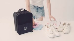 HOMEKING | Travel Shoe Bag Organizer Portable Shoe Storage Bag Zipper Waterproof Dust-Proof Multi layer Beg Kasut Cuti Melancong