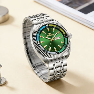 Men Watch Green Classic Diving Series 42mm Silver Stainless Steel Luxury Business Clock 3Bar Waterproof Student Timing Man Watch