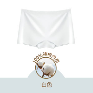 3 Pack Ice Silk Seamless Boxers Women Mid-Waist Cotton Antibacterial Crotch Anti-Wardrobe Malfunction Pants Women Boxer Shorts