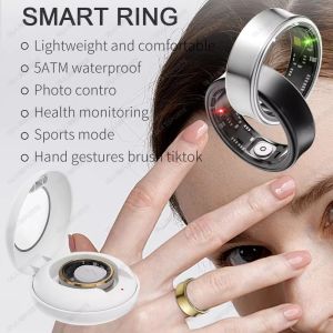 New Smart Ring Gesture Control TikTok Selfie Heart Rate Sleep Monitoring Smartring Men Women Multiple Sport Modes