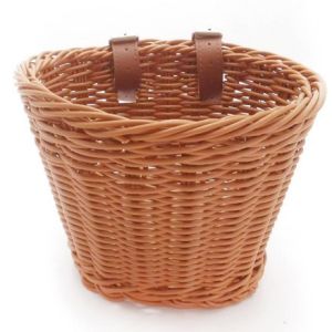 Imitation Rattan Scooter Balance Car Bicycle Basket Anti-rattan Front Hanging Basket Hand-woven Bicycle Accessories