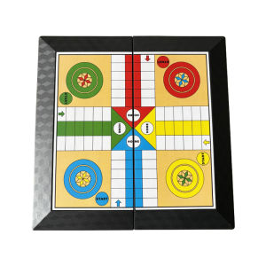 Ludo Game Set Strategy Game Parent Child Interaction with Foldable Board Travel Family Game for Teens Kids Children Party Toy