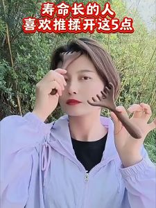 Sisir Pijat Kepala Bahan Kayu & Sisir Pijat Meridian Kayu Cendana Antler
