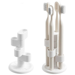 360° Rotating Toothbrush Holder Pen stand Makeup Brush Organizers for Bathroom Vanity Desk