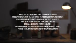 CHAMBERLAINS LEATHER MILK WATER PROTECTANT NO. 3 – PREMIUM LEATHER PROTECTOR - Water repellent shoe leather bag leather waterproof