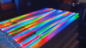 หลอดไฟวิ่ง LED เปลี่ยนสีเอง 18W กันน้ำ หลอดไฟงานวัดT8 120CM หลอดนีออนสลับสี หลอดไฟ led แบบยาว ไฟประดับตกแต่ง