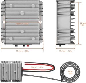 12V to 57V 4.5A Converter 10-36V Boost 57V for RV Solar 24V to 57V Waterproof Regulator 3rd Generation Router Appliance