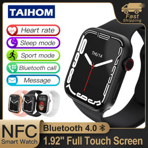 TAIHOM NFC Smart Watch Men Women Smartwatch Door Access Control 1.92 in HD Screen Wireless Charging Dial Call Fitness Bracelet