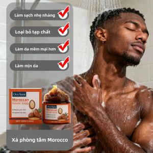 Xà Phòng Tắm OCEAURA Morocco Làm Sạch Sâu Các Tạp Chất Trên Da Phù Hợp Với Mọi Loại Da Chăm Sóc Cơ Thể Tươi Mát Dưỡng Ẩm.