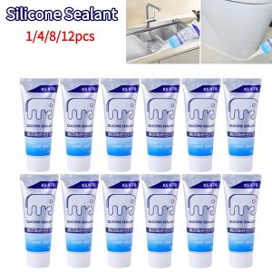 120ml Multipurpose Silicone Sealant Waterproof Caulk Seal Mouldproof Fast Drying Beautify Sewing Adhesive for Kitchen Bathroom