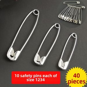 Simple Safety Pin Fixed Clothes Large Lock Pin Small Safety Pin Learning Supplies Metal Clip Metal Baiting Business Supplies