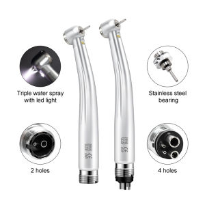 M600LG Handpiece with LED Light B2 M4 Push Button High Speed Handpiece Air Turbine Dentist Tool High Rotation Pens