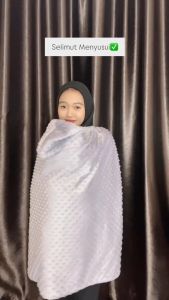 GUGUGAGA - Selimut On the Go Minky Bayi 2 sisi -  Double Sided Travel Blanket Minky Dot