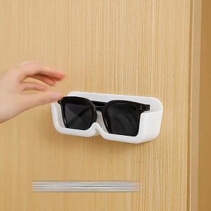 ชั้นวางแว่นตา กรอบแว่นตาติดผนัง ที่แขวนแว่นตาแบบติดผนังไม่ต้องเจาะ กล่องเก็บแว่นกันแดดและแว่นตาไม่ทิ้งรอย