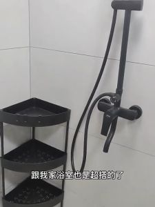 SALVO Kệ góc tường để đồ phòng tắm bằng nhựa có bánh xe Kệ nhà Cao cấp bếp đa năng 3/4/5 Tầng