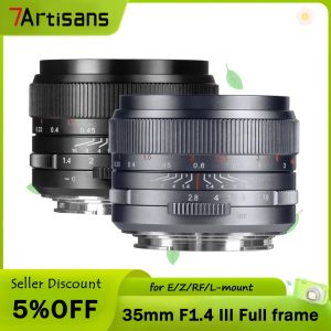 7artisans 35mm F1.4 III Full Frame Manual Focus Prime Lens for Nikon Z Canon RF Sony E-mount（FE） L-Mount