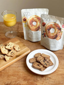 Honey Butter Garlic Flavor Bagel Crisps Biscuits Alkaline Bread Biscuits Snacks Import from Korea 60g Bagel Slices Pastry