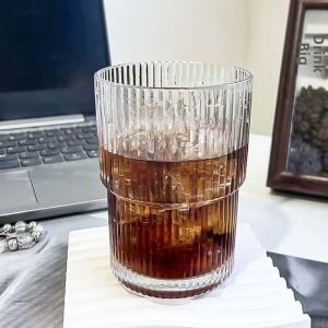 Reusable Aesthetic Glass Drinking Cup with Straw and Lid