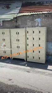 Tủ locker cho nhân viên để đồ nhiều ngăn 468101215 cửa có khóa mỗi cửa an toàn