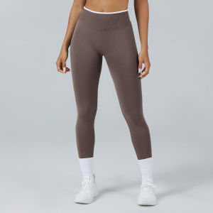 High Waist Tight Yoga Cropped Pants Stretch Breathable Sports Pants Shaping Slimming Multi-Scene Sports Leisure Fashion