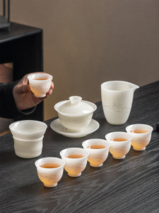 XIYUANJI | High-end White Porcelain Gongfu Tea Set