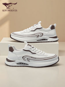 Septwolves Mens Casual Shoes Breathable Mesh Outdoor Sporty Slip-On Autumn Anti-Slip Rubber Sole round Toe Comfortable Sneakers