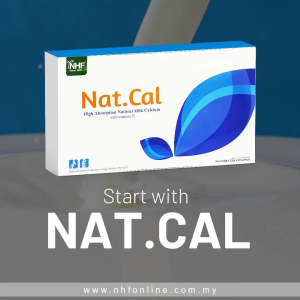 NHF Natural Calcium NatCal Worlds Best Calcium Supplement + Magnesium D3 (5g x 30 Sachets)