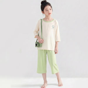 MiiOW | Breathable Short Sleeve & Shorts Childrens Sleepwear Set