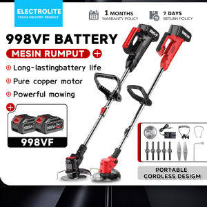 🔥998VF🔥Mesin Rumput 998VF/698VF/498VF Bateri Cordless Grass Cutter Machine Rechargeable Electric Lawn Mower Portable Grass Trimmer Adjustable Pemotong Rumput Multifunction Garden Pruning tool 割草機