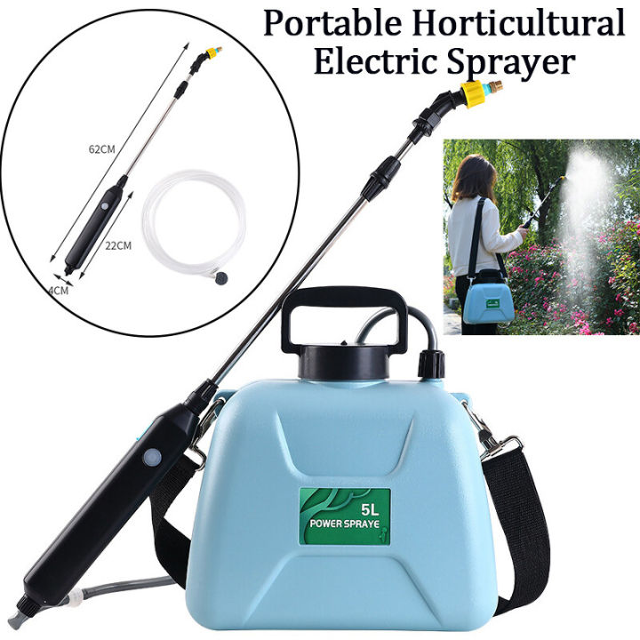 5L Electric Sprayer Garden Automatic Atomization USB Rechargeable Plant ...