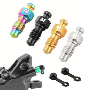 1 piece of bicycle hydraulic disc brake caliper oil filling/bleeding screw road bike XT XTR SLX brake M6 titanium alloy