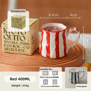 SHELI | Striped Creative Ceramic Mug