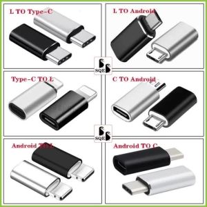 【Metal All Series】อะแดปเตอร์แปลง Micro USB เป็น Type-C เป็น Lightnning เป็น TypeC เป็น Micro สําหรับ Lightnning Android