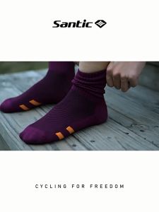 Santic Cycling Socks Men Women Breathable High Elasticity Sports Basketball Running Bike Bicycle Socks