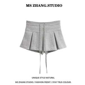 Váy Ngắn Xếp Ly Mini Cạp Cao Phong Cách Thể Thao Thiết Kế Xếp Ly Ngắn Đến Mắt Cá Chân Ngọt Ngào Cho Học Sinh