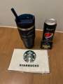 Starbucks Stainless Steel STANLEY Blue Silver Meteor Cold Cup 16 oz.. 